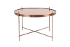 Grand table d'appoint en métal cuivré