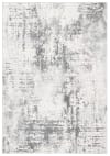 Tapis de salon interieur en  ivoire & gris charbon, 91 x 152 cm
