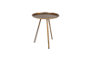 Tavolino in metallo color rame