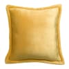 Coussin en polyester curry 50 x 50