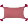 Housse de coussin coton rouge 50x30