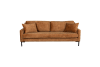 Sofá de 3 plazas en tela marrón