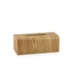 Boîte à mouchoir rectangulaire en bois de saule