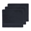 Lot de 3 serviettes invité 550 g/m² bleu nuit 30x50 cm