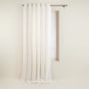 Rideau à oeillets Blanc naturel en Lin (Uni Bohème) - 200x275 cm