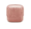 Pouf velours satiné rose H40cm