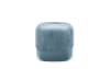 Pouf velours satiné bleu clair H40cm