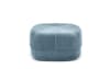 Pouf velours satiné bleu clair H35cm