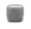 Pouf velours satiné gris H40cm