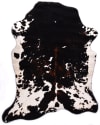 Teppich aus Polyester in Kuhfell-Optik - Schwarz-Weiß - 130x170 cm
