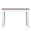 Table effet bois blanc et béton