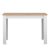 Table effet bois blanc et chêne naturel