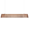 Lampe suspension en noyer