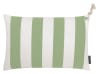 Housses de coussin rayées vert/blanc avec corde - Lot de 2- 60x40