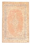 Tappeto tessuto a macchina in cotone e poliestere - rosa - 115x180 cm