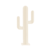 Cactus de jardin 2 branches en aluminium blanc H150cm