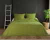 Couvre lit et taie matelassés polyester vert clair 180x240 cm