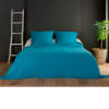 Couvre lit et taie matelassés polyester bleu 180x240 cm