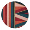 Tapis rond en laine Fait main 150x150 rond Multicolore