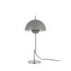 Lampe à poser champignon en métal gris