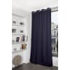 Rideau Velours Occultant 140x250 Cm – Bleu Intense, Œillets, 100% Polyester