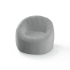 Chaise gonflable flottante en tissu imperméable gris