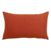 Coussin uni en lin rooibos 40 x 65