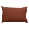 Coussin uni en lin caramel 40 x 65