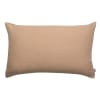 Coussin uni en lin sable 40 x 65