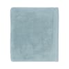 Serviette de bain en coton d'origine biologique bleu islande 60x100