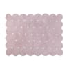 Tappeto lavabile bordo biscotto in cotone rosa 120x160