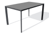 Table de jardin 6 pl en aluminium laqué et peinture Epoxy anthracite
