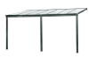 Pergola, Aluminium und Polycarbonat, 435x300 cm, anthrazitgrau