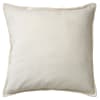 Coussin blanc en velours 50x50 cm uni