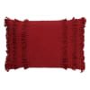 Housse de coussin rouge en coton-40x60 cm uni