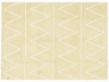 Tapis coton motif Z jaune 120x160