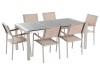 METRO Professional Tavolo Barbados 80x80 Cm – Esterno In Rattan E Alluminio, Piano Effetto Pietra, Antitempo - 3