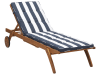 Chaise longue en bois solide bois clair