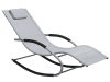 Chaise longue à bascule grise