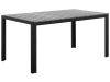 Tavolo da pranzo grigio e nero 150 x 90 cm