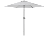 Sombrilla de jardín de poliéster gris claro 270 cm