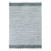 Tappeto a righe 100% cotone grigio-bianco 190x290