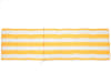 Coussin à rayures jaunes pour transat de jardin L192cm