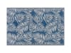 Tappeto blu marino e bianco 120 x 180 cm
