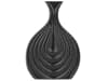 Vase décoratif en grès noir H25