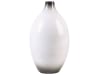 Vase décoratif en terre cuite blanc H36