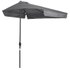 Demi parasol - parasol de balcon gris