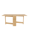 Table à manger pliable en bois 170x90cm bois clair