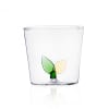 Verre tumbler feuilles