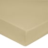 Drap housse 140 x 190 x 30 cm double gaze de coton écru - PEPA 2